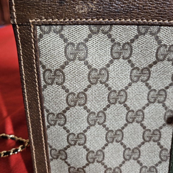 Gucci GG Canvas Web Stripe Crossbody Bag in Brown/Beige/Green/Red - Picture 12 of 16